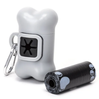 Nobleza zásobník na vrecká na exkrementy 8x4,5x4cm sivý